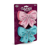 Genuine Fred Tidy Ties Coquette Bow Sponges, Set of 2, Pink and Blue, Durable Layered Sponges, Girly Coquette Kitchen Accessory, Gift-Ready Packaging