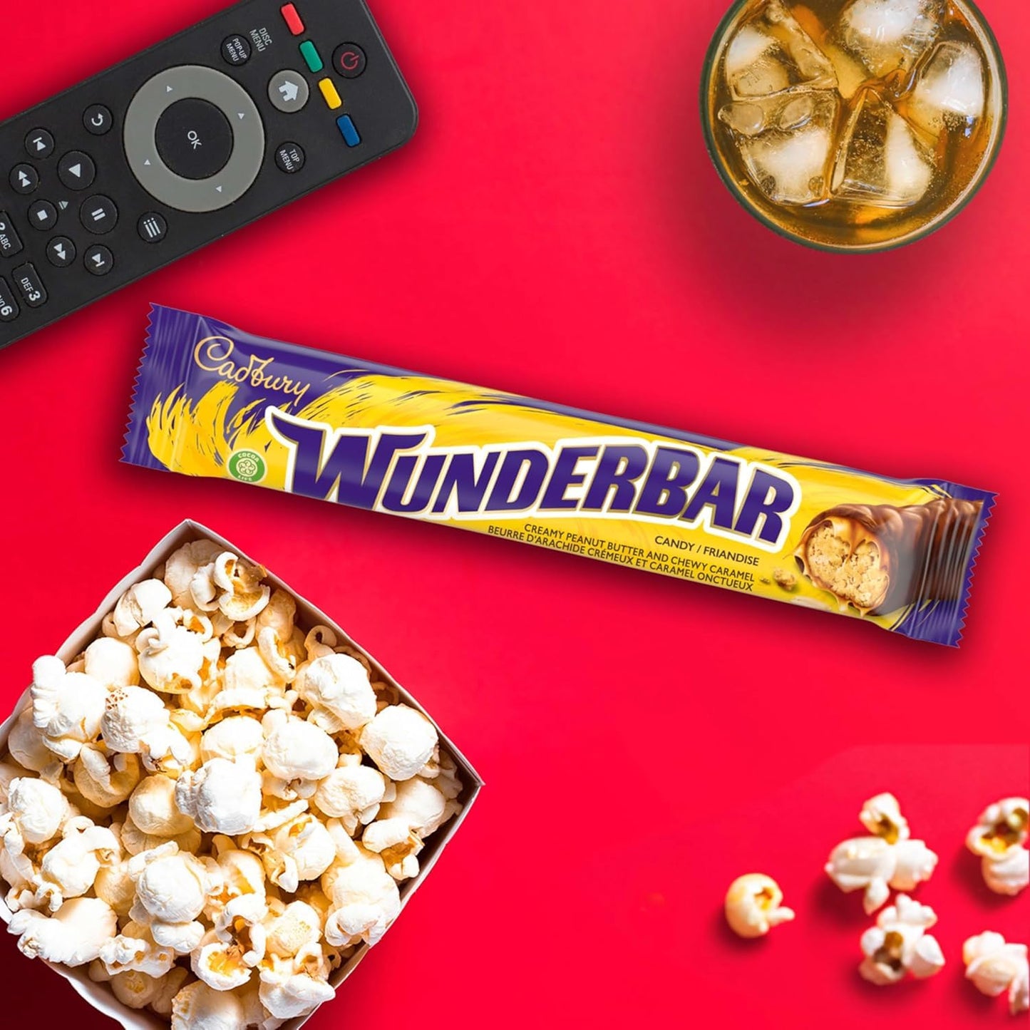 Wunderbar Chocolate Bars, Full Size Candy Bars Bars 24x49g, 1.18kg/41.6 oz