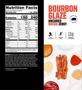 SAVAGE Bacon Jerky and Beef Jerky Variety - Salt & Pepper Patriot, Teriyaki, BBQ Bandit, Original, Bourbon Glaze, Sgt. Pepper (Pack of 6) - Gluten