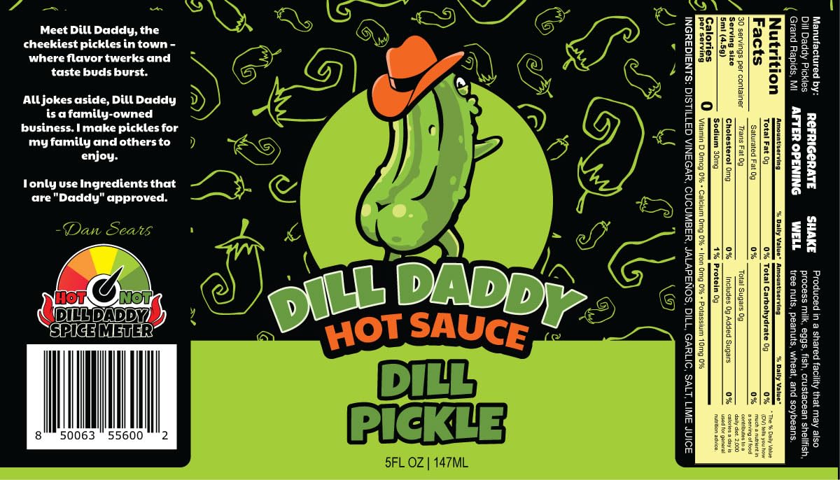 Dill Daddy Hot Sauce (Dill Pickle)