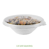ECO PRODUCTS Compostable 32oz Molded Fiber Wide Bowls, Case of 400, Vanguard WorldView, Disposable, White, No PFAS, Lid Available, Tree-free