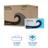 Boardwalk Disposable General-Purpose Nitrile Gloves, Small, Blue, 4 mil, 1,000/Carton