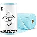 Fantasticlean Microfiber Cleaning Cloth Roll -75 Pack, Tear Away Microfiber Towels, 12" x 12", Reusable, Washable, Scratch Free, Ultra Absorbent
