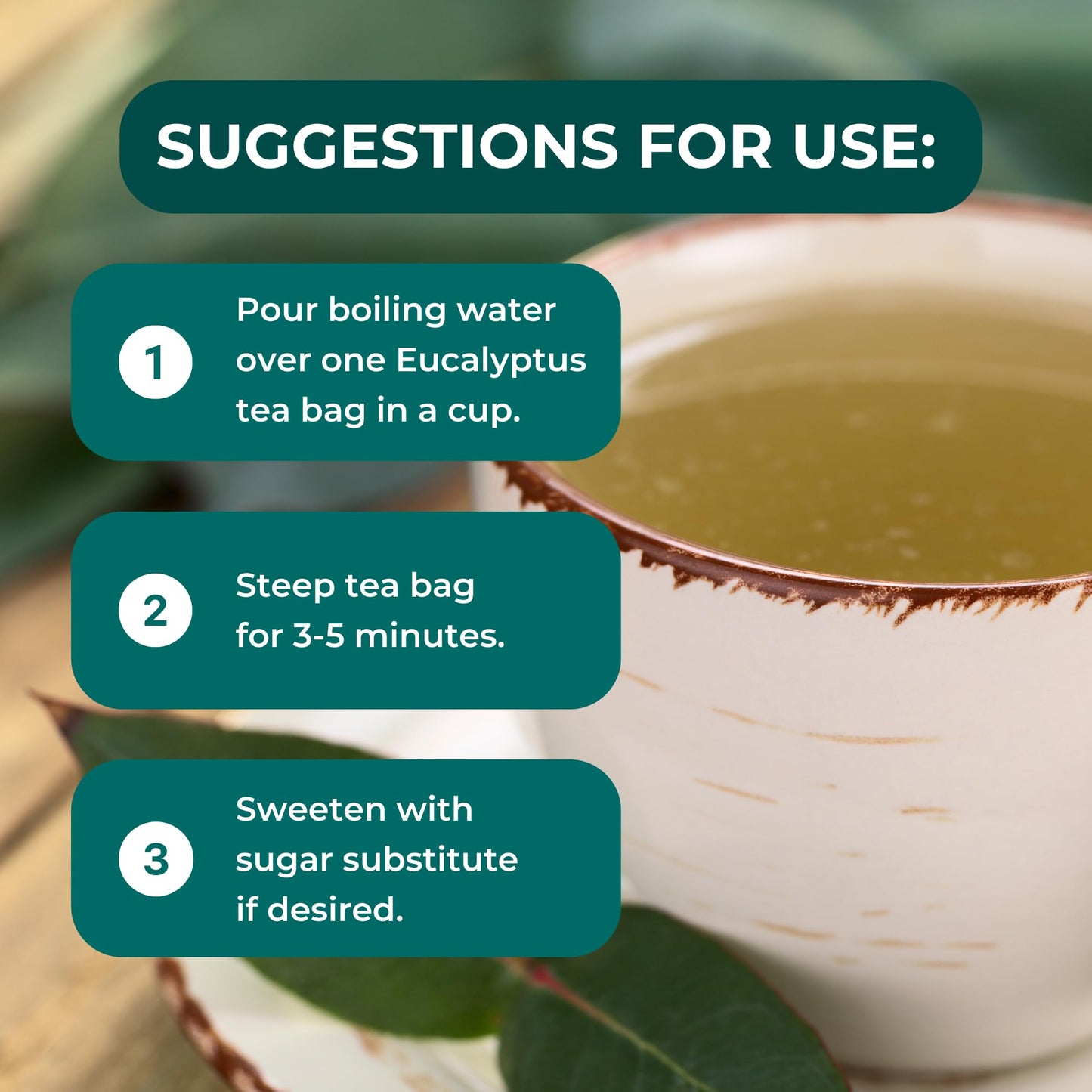 Hanan Premium Eucalyptus Tea - 100% Natural Eucalipto Hojas Naturales for Tea, Herbal Remedies and Aromatherapy - Dried Eucalyptus Leaves - Fresh