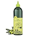 Graza Sizzle Extra Virgin Olive Oil, Cooking Oil - High Polyphenol Peak Harvest EVOO Cooking Oil in a Squeeze Bottle - Single Origin Olive Oils from Spain - 25.3 Fl Oz (750ml)