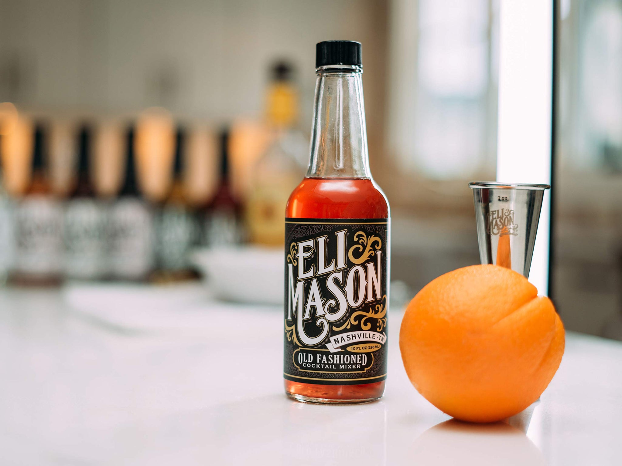 Eli Mason Classic Old Fashioned Cocktail Mixer - Small-Batch Whiskey Cocktail Mix Made with Real Cane Sugar & Premium Bitters - Craft Old Fashioneds