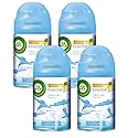 Air Wick Freshmatic 4 Refills Automatic Spray, Fresh Linen, 4ct, New Look, Same familiar smell of Fresh Laundry, Essential Oil, Odor Neutralization