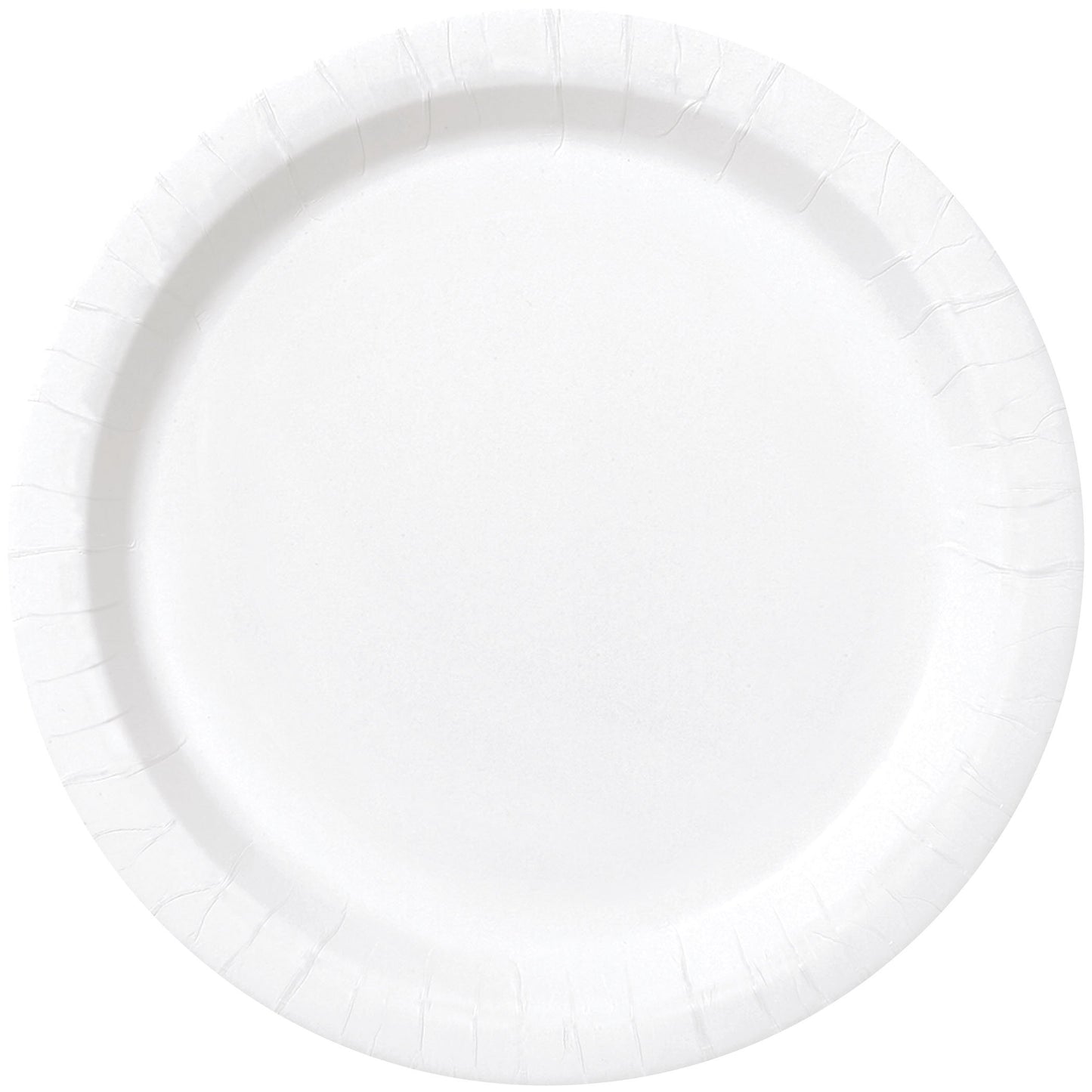 White Solid Round Dessert Paper Plates - 7" (20 Pcs) - Vibrant Party Plates for Appetizing Treats - Perfect for Birthdays & Events