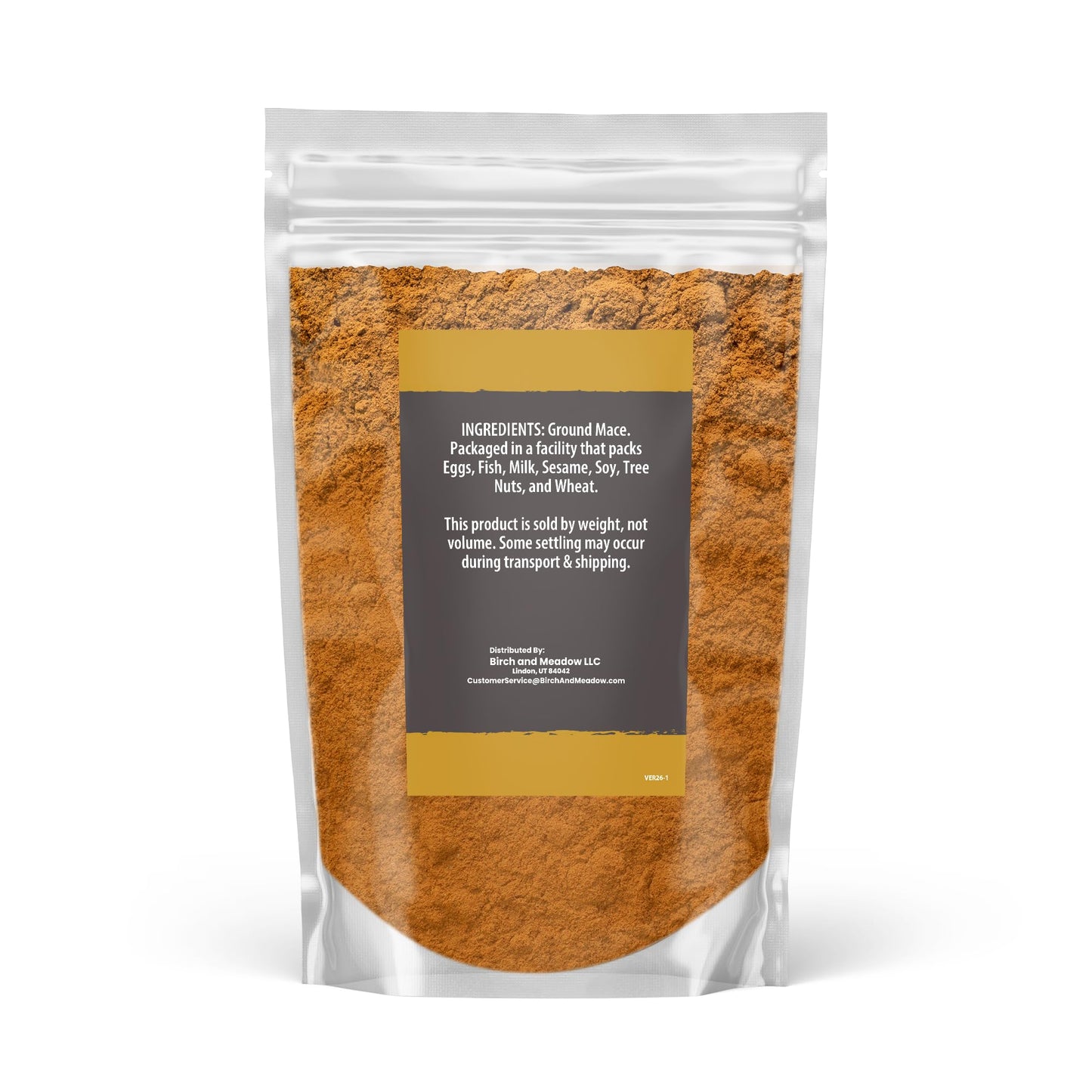 Birch & Meadow Ground Mace, 8 oz, Warm Spice, Hints of Nutmeg, Curries & Desserts