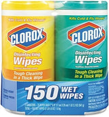 Clorox, Crisp Lemon with Fresh Scent Disinfecting Wipes, 2 Count