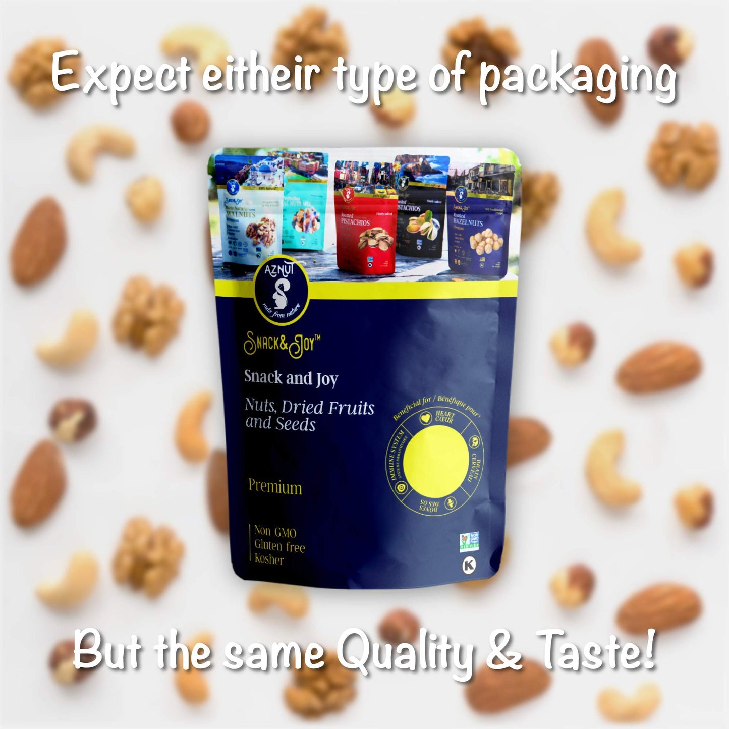 AZNUT Turkish Antep Roasted Salted Pistachios 5 LB (2 set of 2.5 LB), 100% Natural Premium Quality Class A, Non GMO Project Certified, Kosher