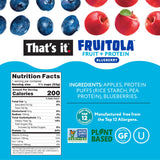 That’s it. Fruitola Fruit Granola - Blueberry, 12g Plant-Based Protein, 5g Fiber from Fruit, 100% Real Fruits, Only 4 Ingredients, Zero Added Sugar