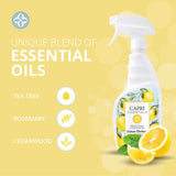 CAPRI ESSENTIALS APC, Household Dust Remover, Kitchen Counter Surface Spray, Removes Grime, Blend of Essential Oils, Lemon Verbena, 23 FL Oz