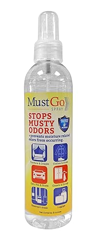 MustGo Spray Odor Eliminator - Controls, Removes and Prevents Damp, Musty Smells - 8 Ounces