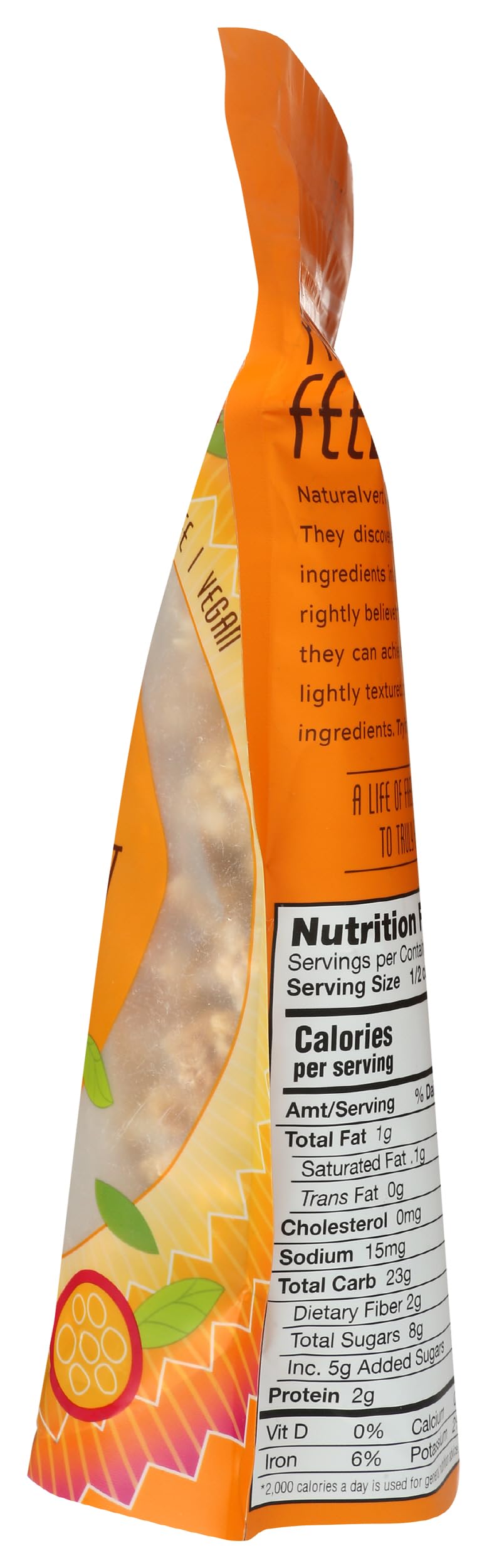 Naturalvert, Granola Crisy Passion Fruit Mango Organic, 12 Ounce