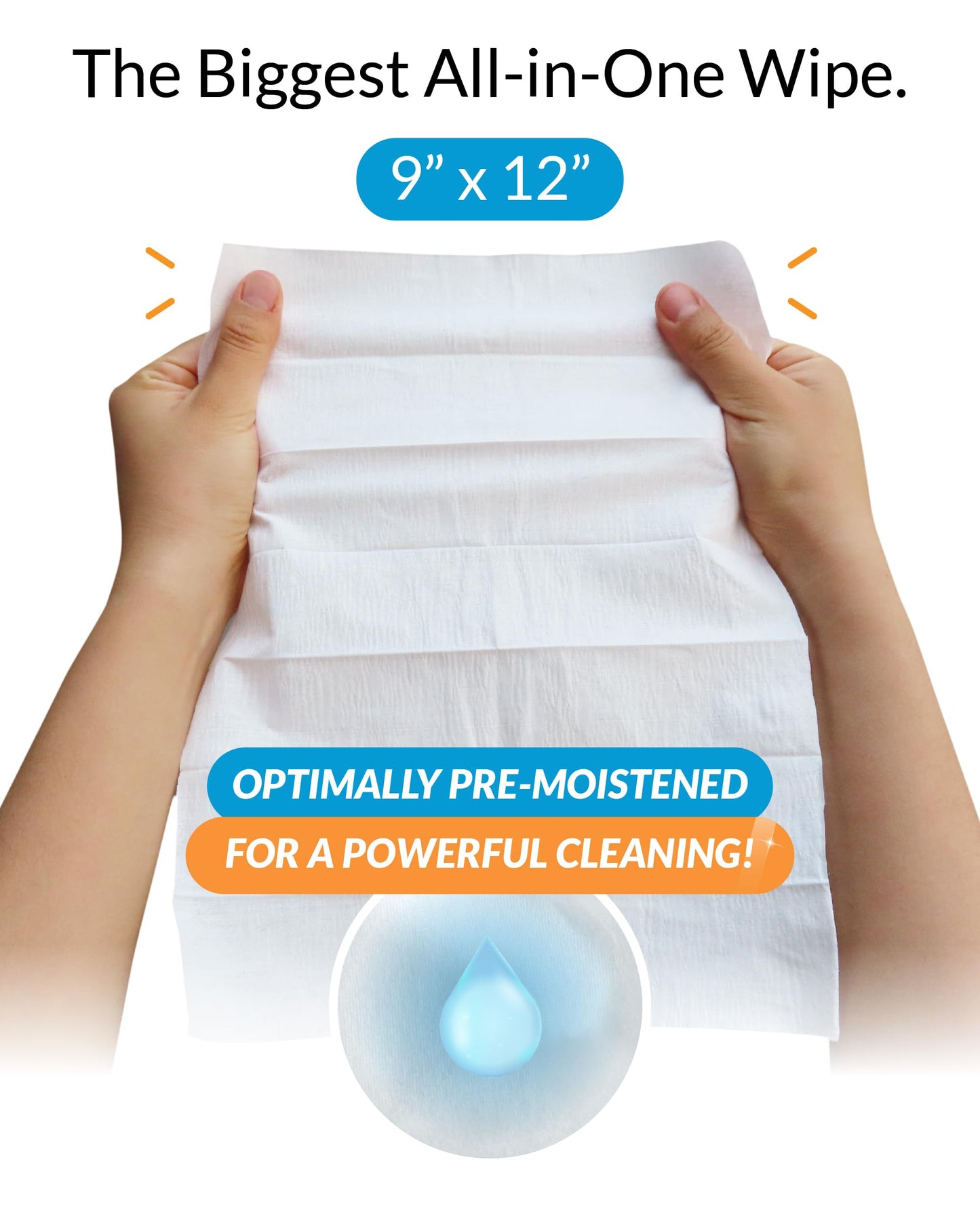 iCloth XL Screen Cleaning Wipes, Lint-Free and Streak-Free, Fast-Drying, Removes Dust, Fingerprints, and Smudges (20 XL Wipes)