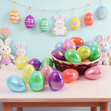 MGparty 36 Pcs 2.3" Fillable Easter Eggs Bulk, Iridescent Plastic Easter Eggs Empty for Easter Egg Hunt, Basket Stuffers, Party Favors, Classroom