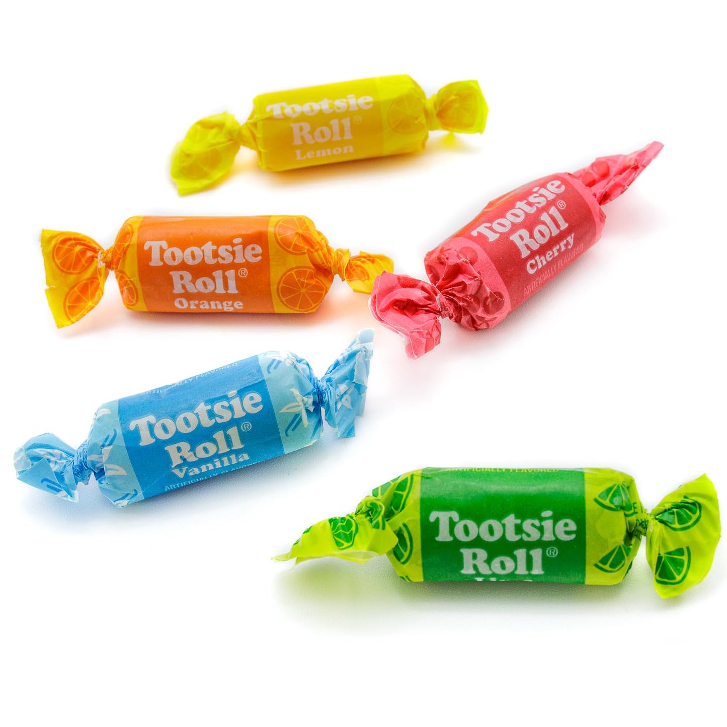 FRUIT CHEWS Candy 2 lb - Individually Wrapped (136 Pieces), Bulk Bag, 5 Assorted Flavors, Soft & Fruity, Gluten & Peanut Free