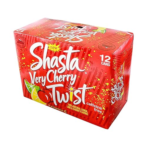 Shasta VERY CHERRY TWIST Soda, 12-Ounce Cans (Pack of 12)