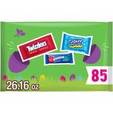 AIRHEADS, JOLLY RANCHER and TWIZZLERS Assorted Fruit Flavored, Easter Candy Bag, 26.16 oz (85 Pieces)