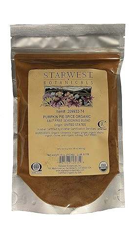 Starwest Botanicals, Organic Pumpkin Pie Spice, 4 oz