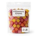 Fruit Chews Candy Bulk - 2 lbs Individually Wrapped Assorted Chewy Candy for Candy Buffets, Parties, and Snacking.