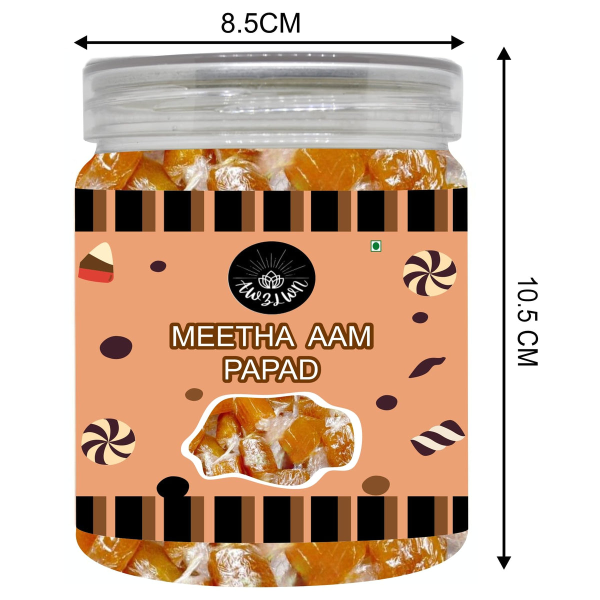Awzlwn Indian Taste Candy (10.58 OZ / 300 GM, Meetha Aam Papad)