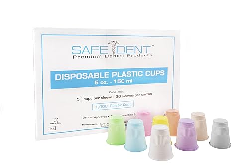 Safe-Dent Disposable 5 oz Plastic Medical Dental Cups 1000 Count (Lavender)