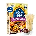 A Taste of Thai Pad Thai Rice Noodles | Restaurant-Quality Thai Flavor in Minutes | Vegan, Gluten-Free, Non-GMO, No Preservatives| Perfect