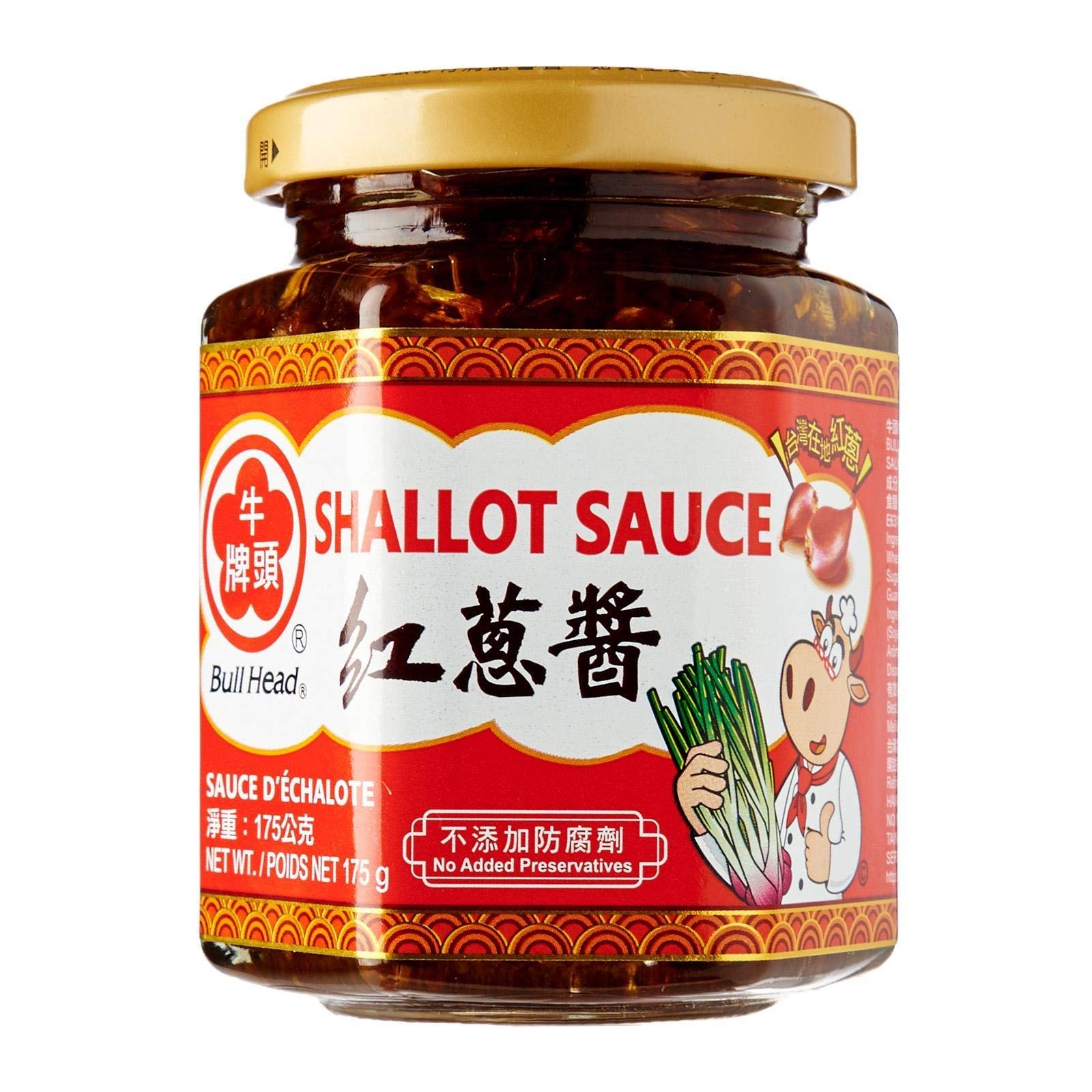 NT# Bull Head Sauce - Red Shallot 175g -The sauce is aromatic and fragrant. Can be used as saladdressingor other dishes. Truly a versatile go-to in