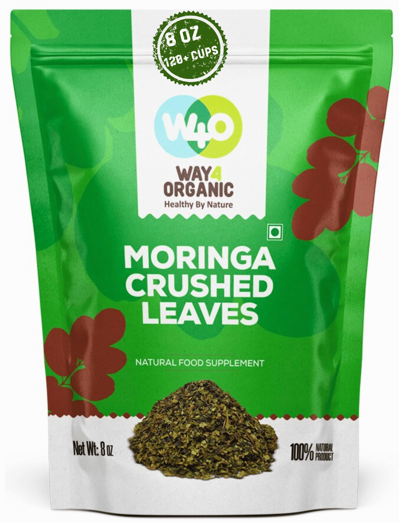 Moringa Tea Cut Fresh Dried Leaves 8 Ounces(0.5 lb), Rich Source of Antioxidants (1 Pack - 8 Ounces)