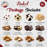 Dulcet Gift Baskets Father’s Day Assortment Tin Box- Delicious Gourmet Confection Gift Set - - Variety Of Freshly Baked Cookies, Brownies & Rugelah In