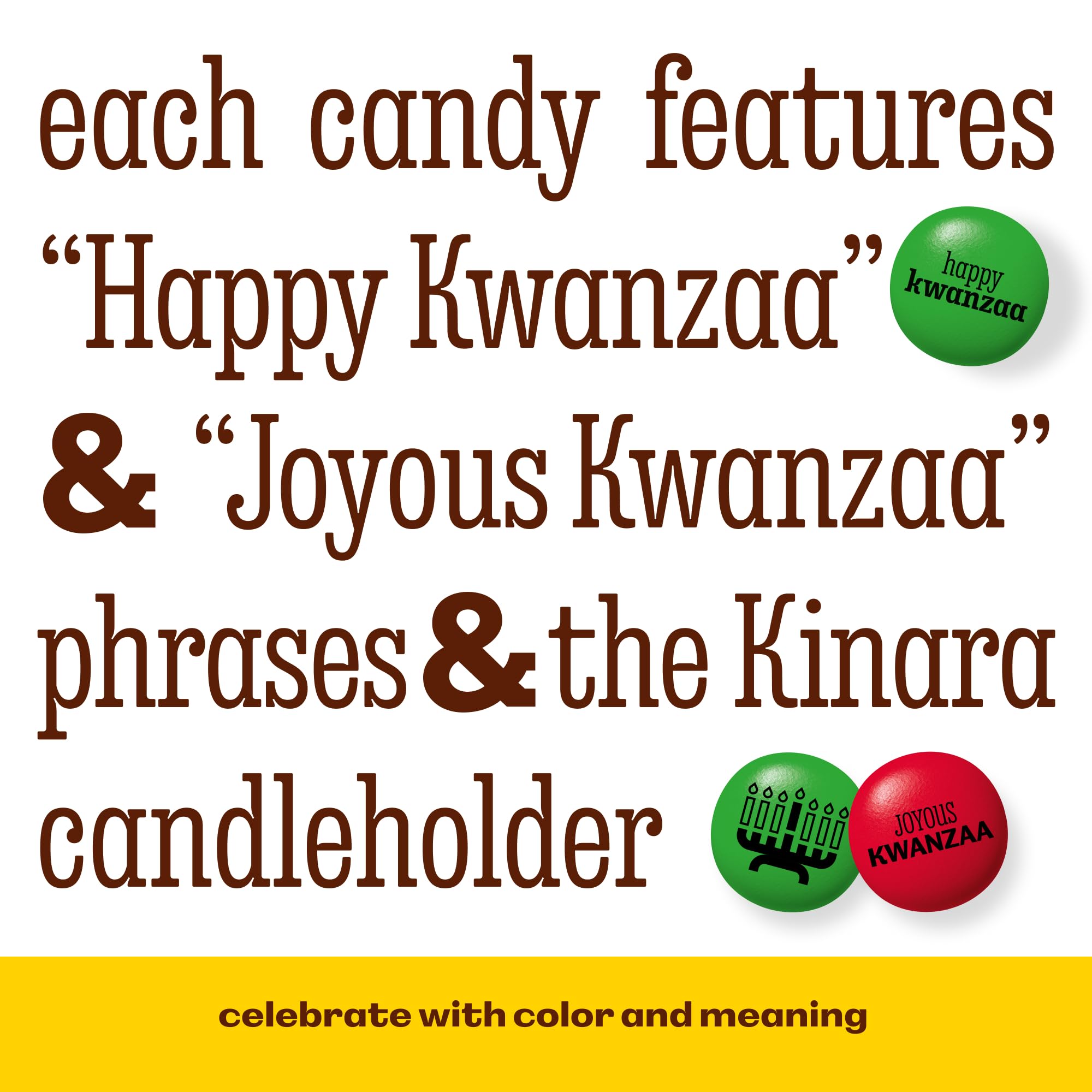 M&M’s Kwanzaa Milk Chocolate Candy, 2lb Party Size Bag of Festive Red, Black and Green Chocolate Pieces, Colorful Holiday Candy for Sharing, Party