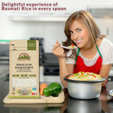 Himalayan Chef Premium Super Kernal Basmati Rice (10 Lbs.) Aromatic Basmati Aged Rice, Non-Sticky Grain for Delicious Dining Experience, Non-GMO, Vegan, Gluten Free & No Cholesterol - Resealable Zip-Lock Bag