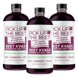 Organic Beet Juice Beet Kvass 48 Ounces (3 16 Ounce Bottles) from Garden Goddess Ferments, Nitric Oxide Superfood for Improved Circulation, Blood