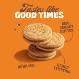 Back to Nature - Peanut Butter Creme Sandwich Cookies - Made with Real Ingredients like Wheat Flower & Whole Grains - Seriously Tasty Snack - Non-GMO