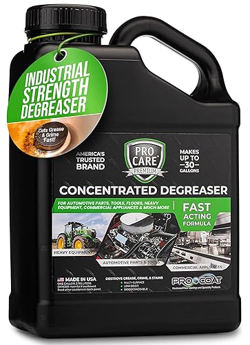 Procare - Degreaser Concentrate - Tool, Shop Floor, Engine & Commercial Kitchen Cleaner - Cleaning Supplies - Degreaser - Made in the USA (1 Gallon)