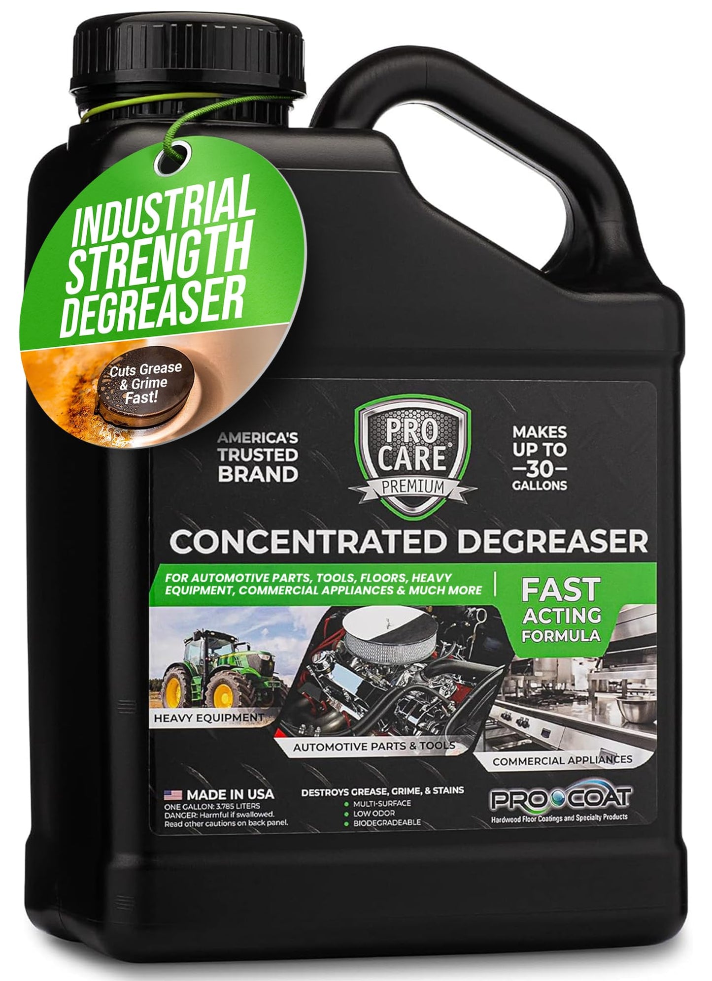 Procare - Degreaser Concentrate - Tool, Shop Floor, Engine & Commercial Kitchen Cleaner - Cleaning Supplies - Degreaser - Made in the USA (1 Gallon)