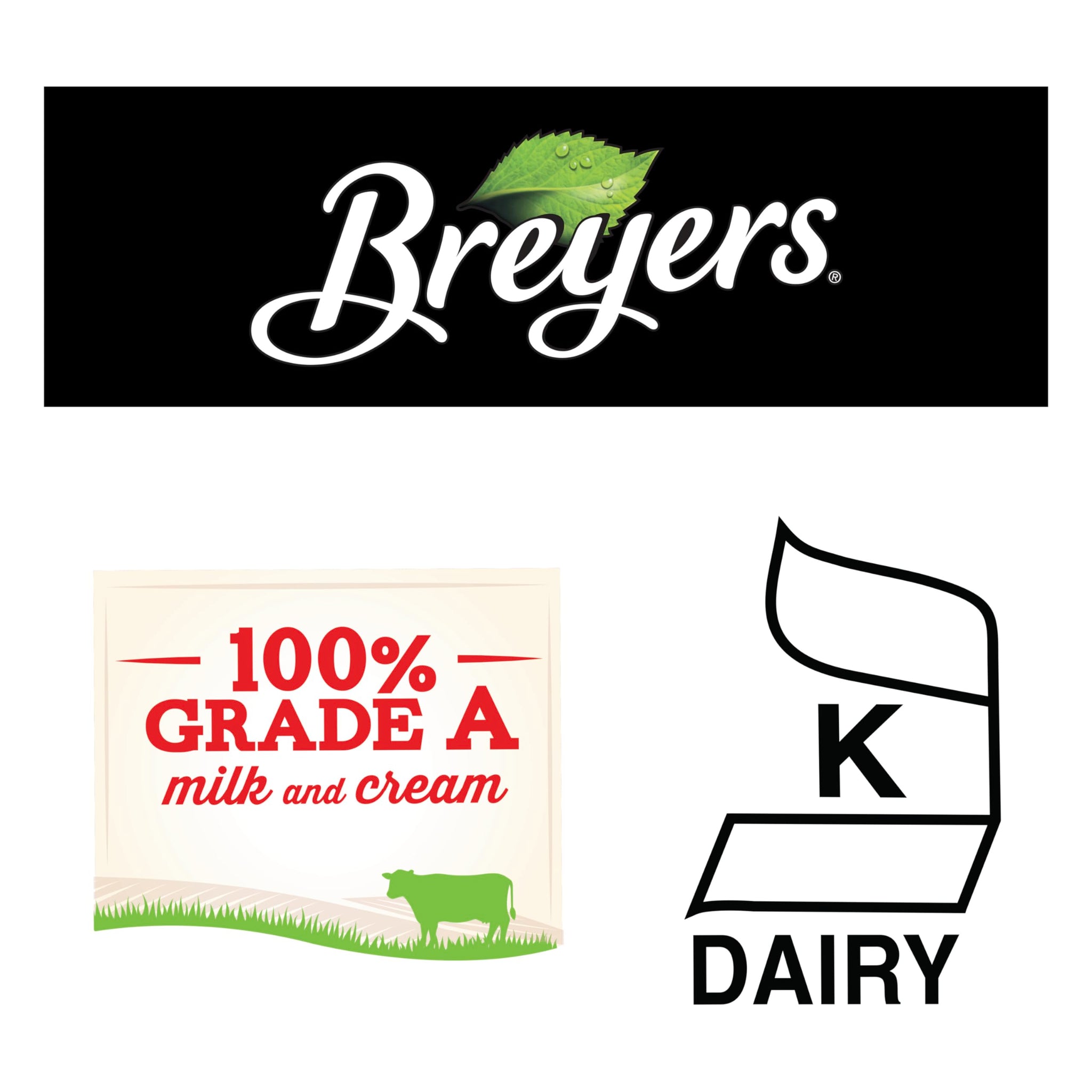 Breyers Frozen Dairy Dessert For a Frozen Treat Double Cookie Crumble Made with 100% Grade A Milk & Cream 48 oz