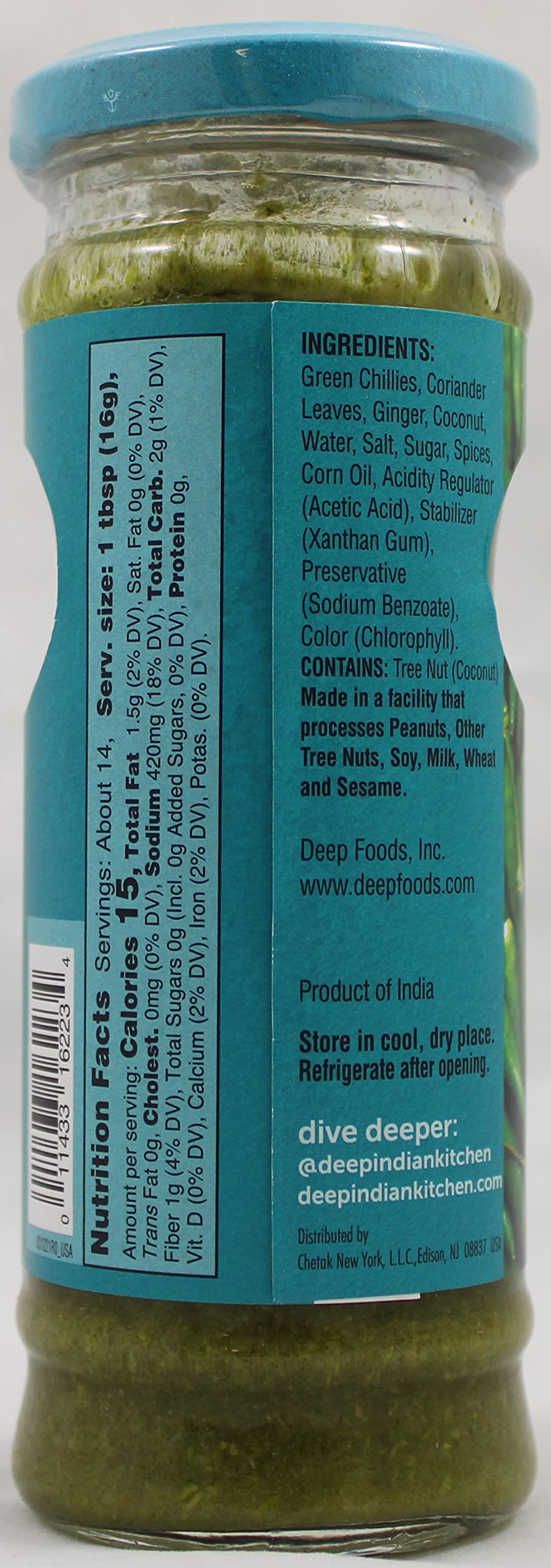 Green Chili Chutney 7.7 Oz