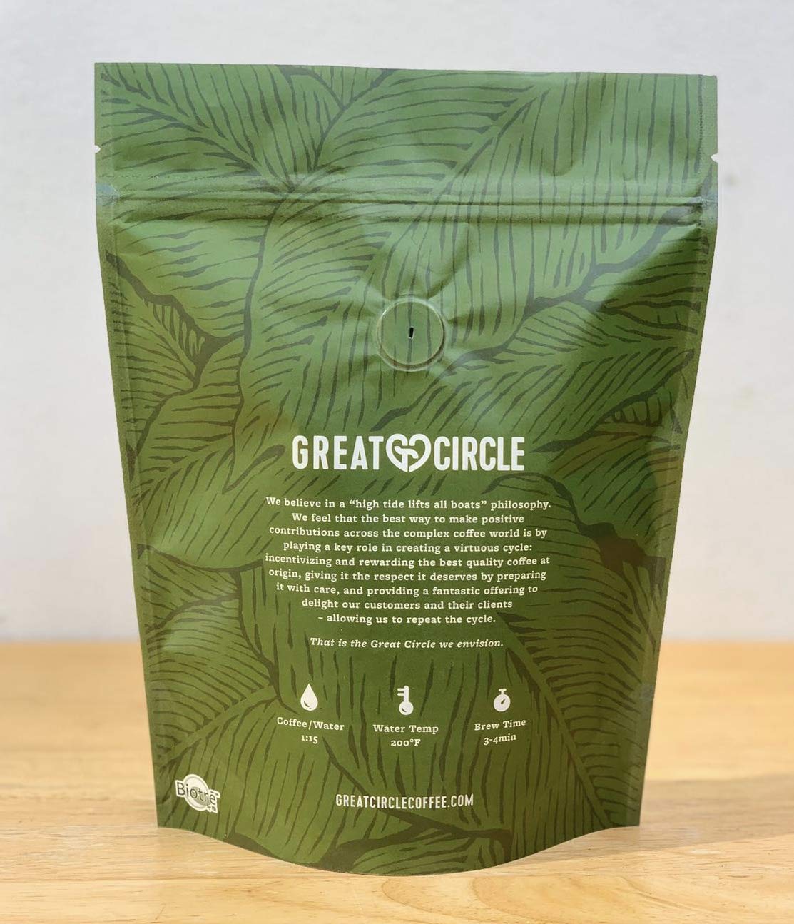 Great Circle Coffee - Organic, Fresh Whole Bean, Smooth Rich Taste, Specialty Dark Roast GC Heart Espresso Blend, Gourmet Beans, Sustainable, Single