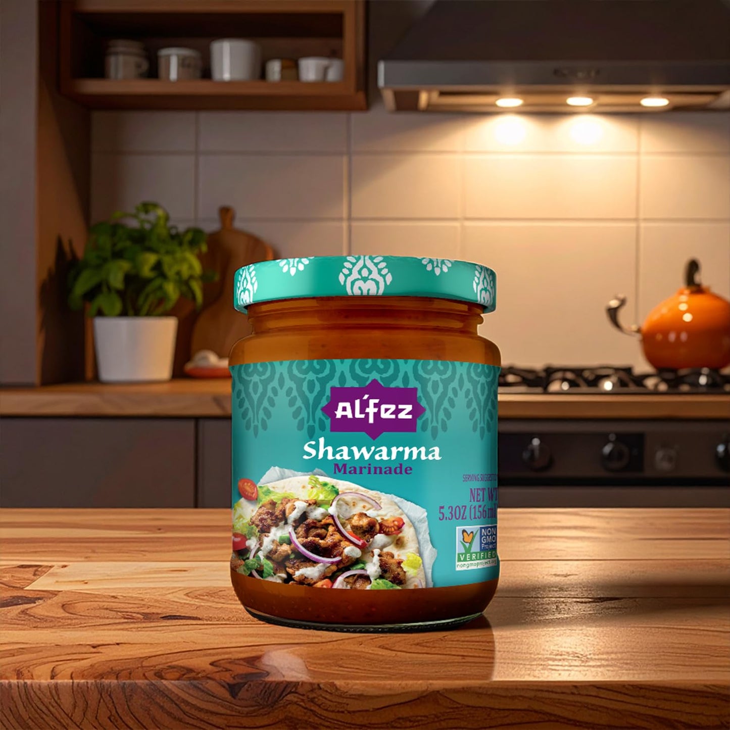 Al’Fez Shawarma Marinade - 5.3oz (Pack of 6) - Authentic Middle Eastern Chicken Marinade with Onion, Garlic & Warm Spices - Vegan, Non-GMO & No