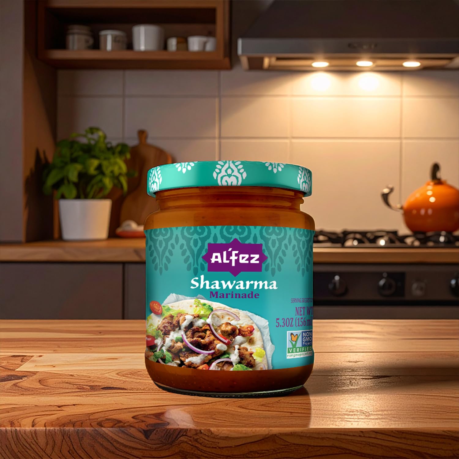 Al’Fez Shawarma Marinade - 5.3oz (Pack of 6) - Authentic Middle Eastern Chicken Marinade with Onion, Garlic & Warm Spices - Vegan, Non-GMO & No