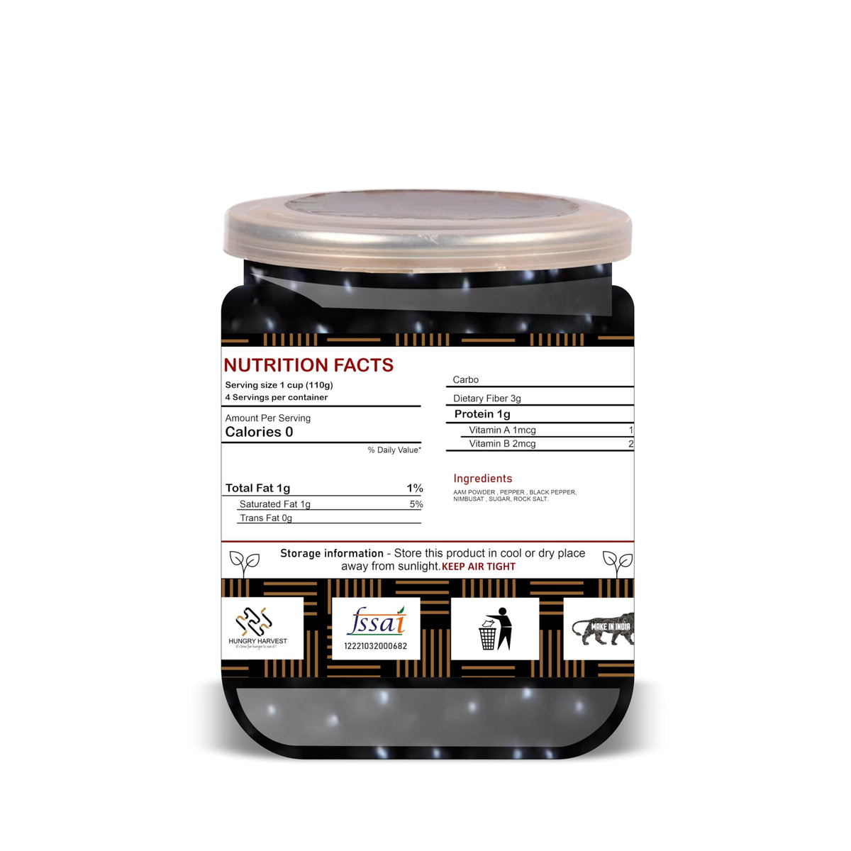 HUNGARY HARVEST Kala Jamun 300 Gram Airtight Container