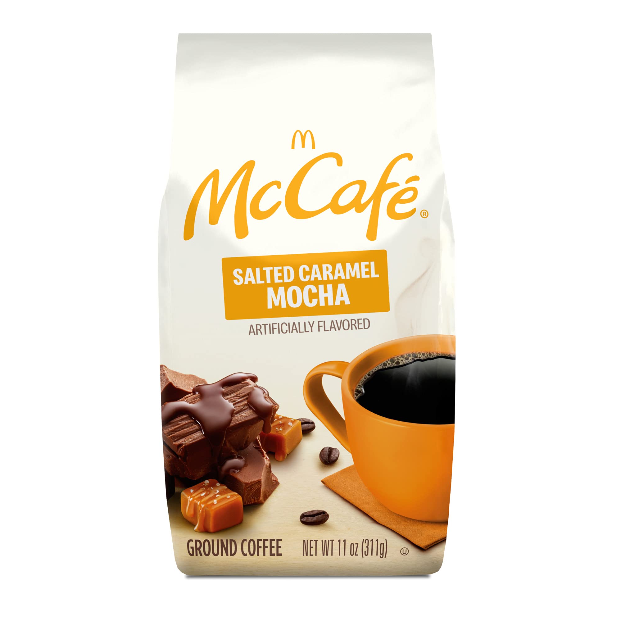McCafe Salted Caramel Mocha, Ground Coffee, Flavored, 11oz. Bagged