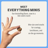 Ella’s Flats Minis - Everything (3 Pack) - Superfood seed crackers - Bold & savory - Just seeds, no fillers - 6g protein, 5g fiber, low carb