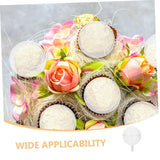 PAMINGONO 20pcs Clear Chocolate Holder Case with Lid Plastic Candy Packaging for Bouquets for Valentine Day and Special Occasions