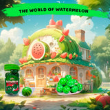 Apexy Watermelon Gummy Candy with Fruity Liquid Center Fat Free Perfect for Halloween, Birthday, Trick Or Treat, Party Candy 11.42oz