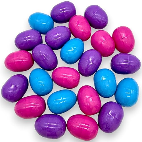 Klub Bulk Plastic Eggs Pre-Filled with Candy -24 cnt Great for Birthday's,Party's,Vendinig Machine's and Celebration Essentials with Assorted