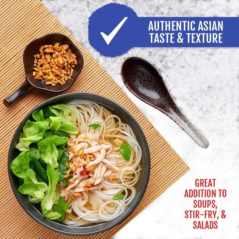 Best of Thailand Rice Noodle Sticks | Great for Traditional Thai, Vietnamese, Chinese, Japanese Stir Fry & Soups | Non-GMO, Gluten-Free, Kosher